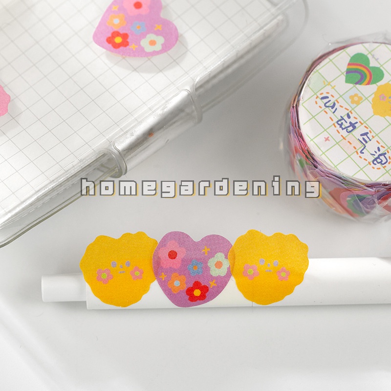 Cuộn 100 Băng Keo Họa Tiết Hoạt Hình Dễ Thương Dùng Trang Trí Thủ Công