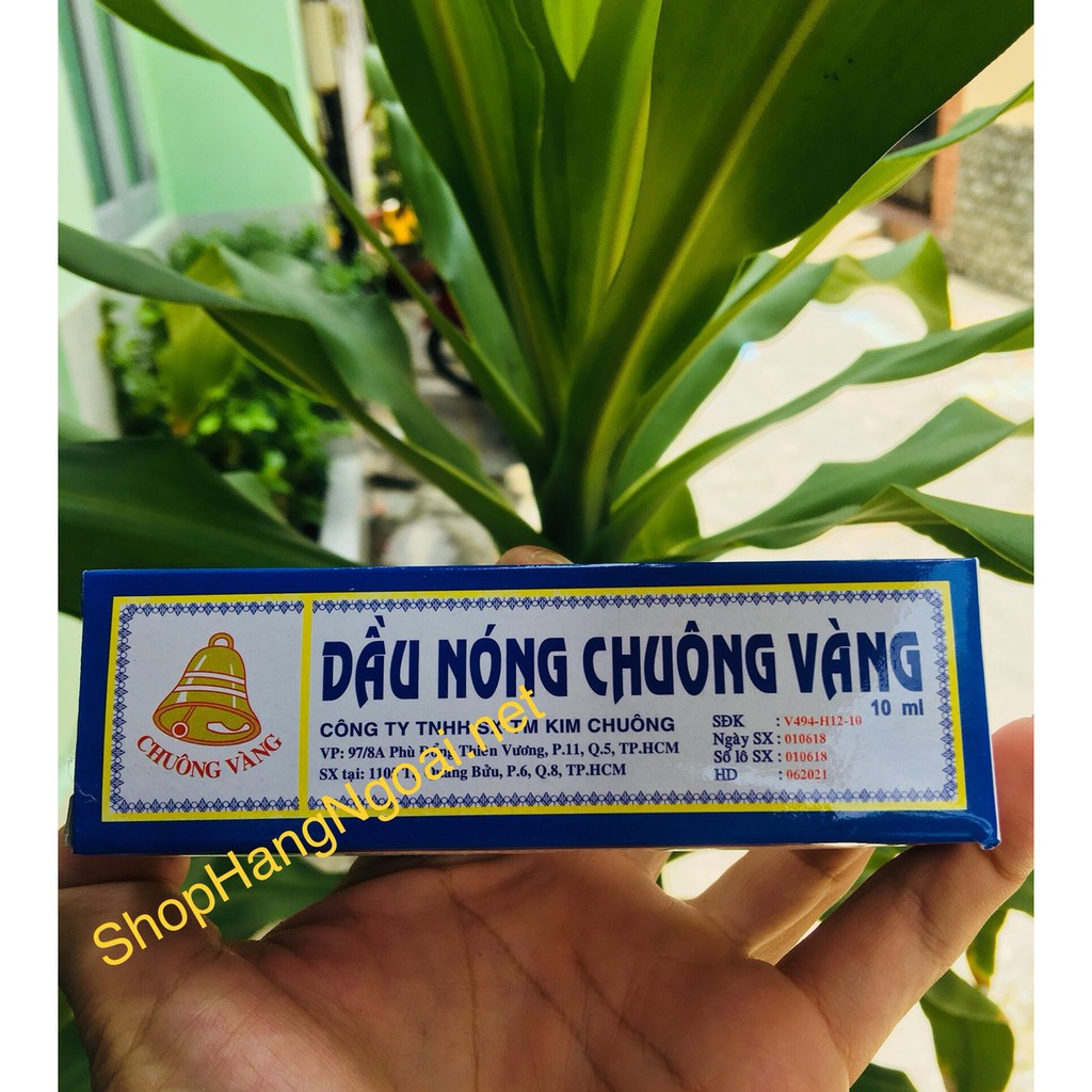 Dầu nóng Chuông Vàng 10ml - Mùi thơm, nóng dễ chịu