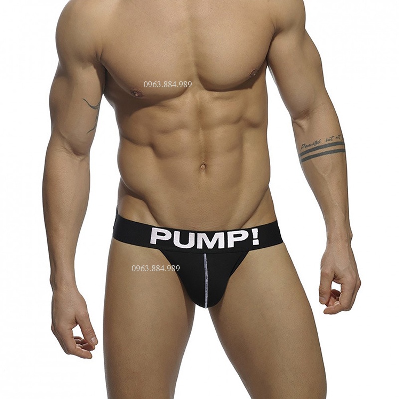 Quần lót nam dạng tam giác P.600 phối dây sau nâng mông của Pump! chất lượng đẹp - giao hàng an toàn cho anh em