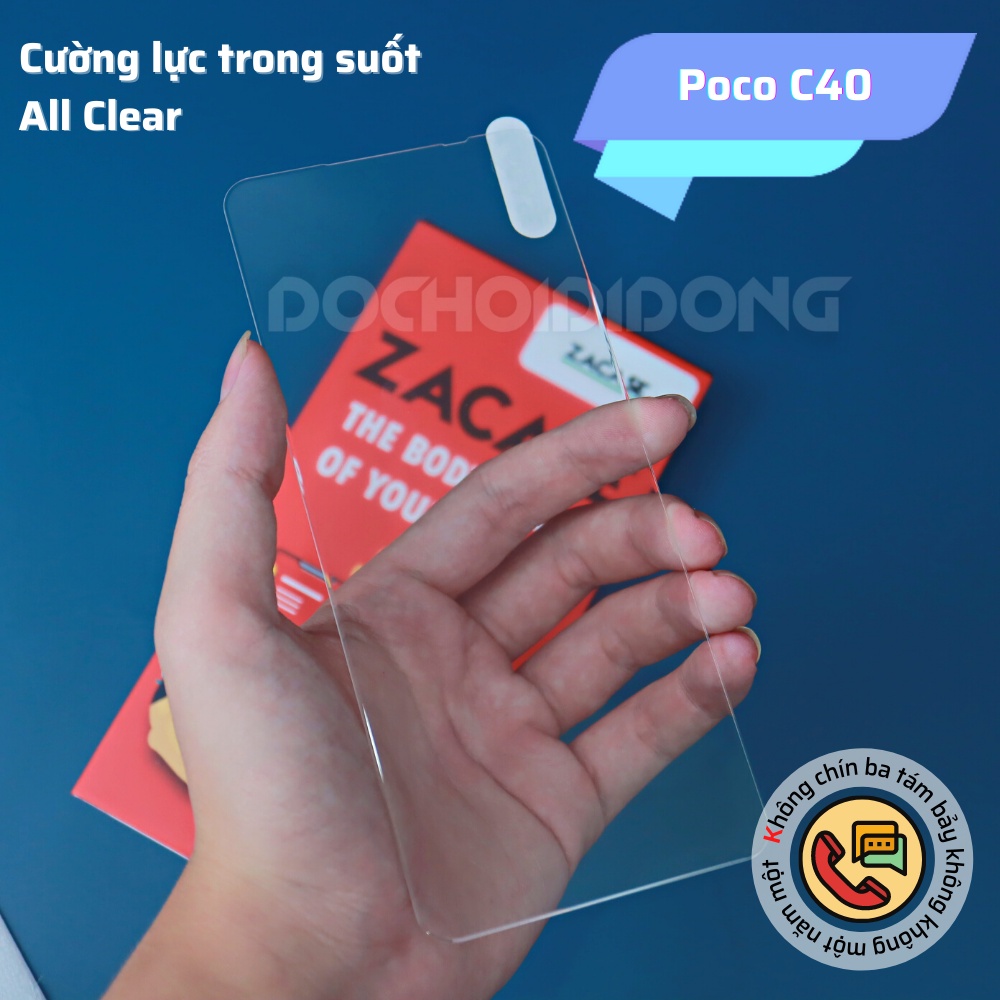 Miếng dán cường lực Xiaomi Poco C40 Zacase