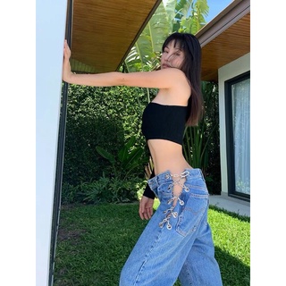 Quần jean hở eo sexy (SẴN S)