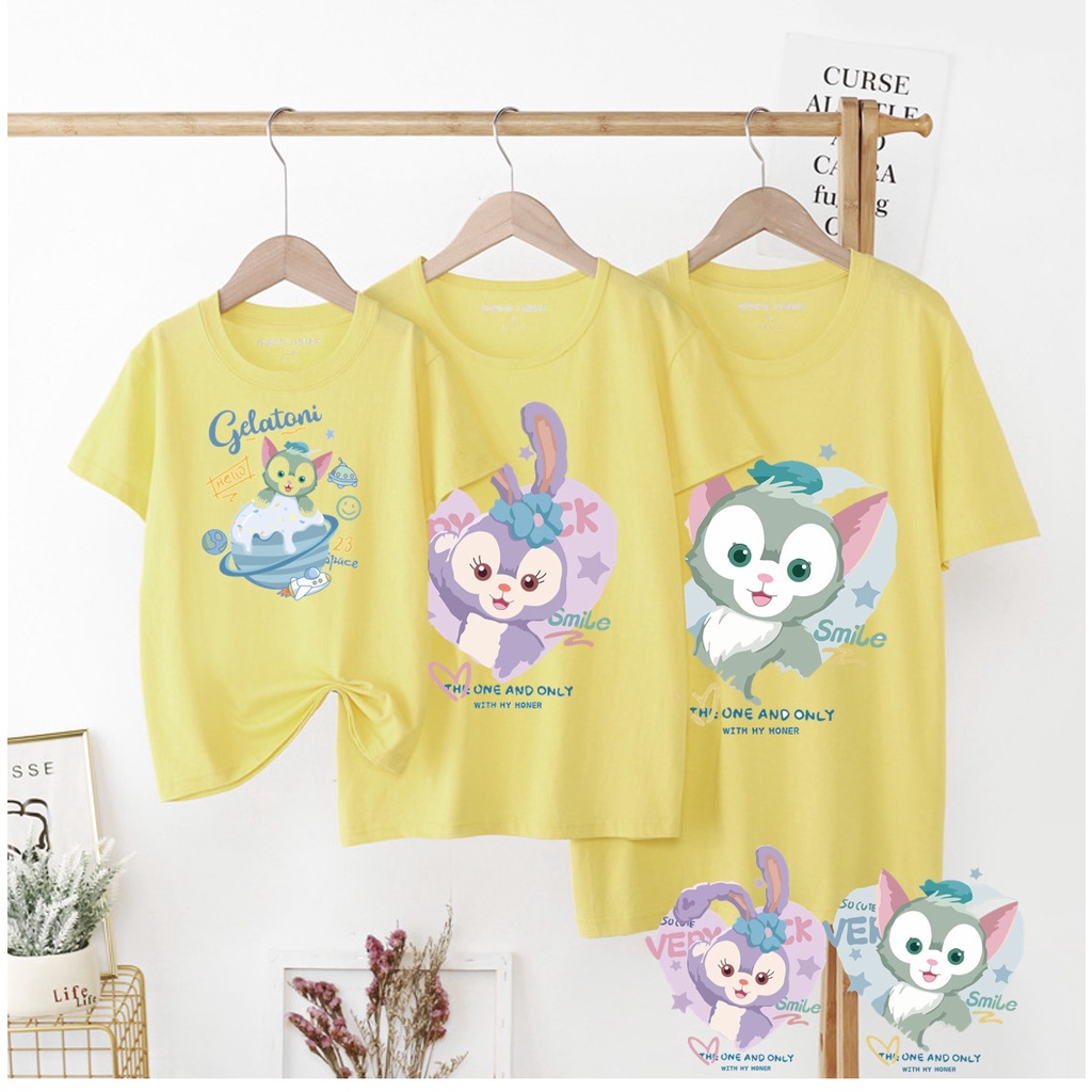 Áo thun cotton mẫu thỏ siêu dễ thương cho cả gia đinh-áo thun gia đình du lịch
