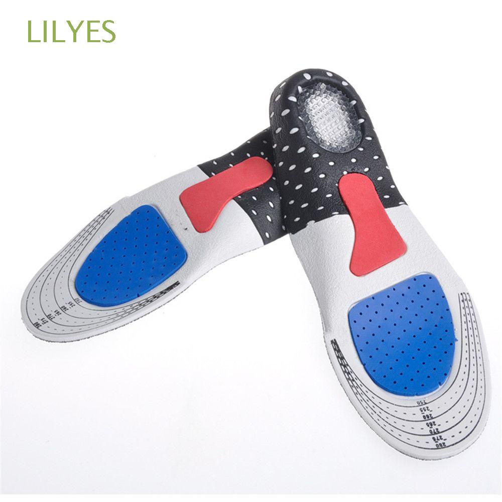 1 Cặp Đệm Lót Giày Thể Thao Bằng Silicone Mềm Mại Chống Đau Thoáng Khí
