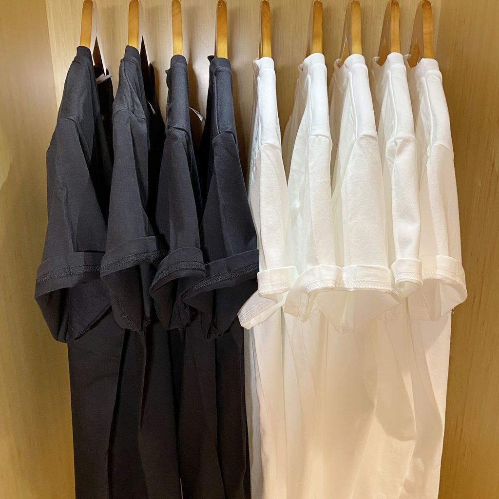 Áo Thun cotton Ngắn Tay Dáng Rộng Màu Sắc Đơn Giản Cho Nam Và Nữ