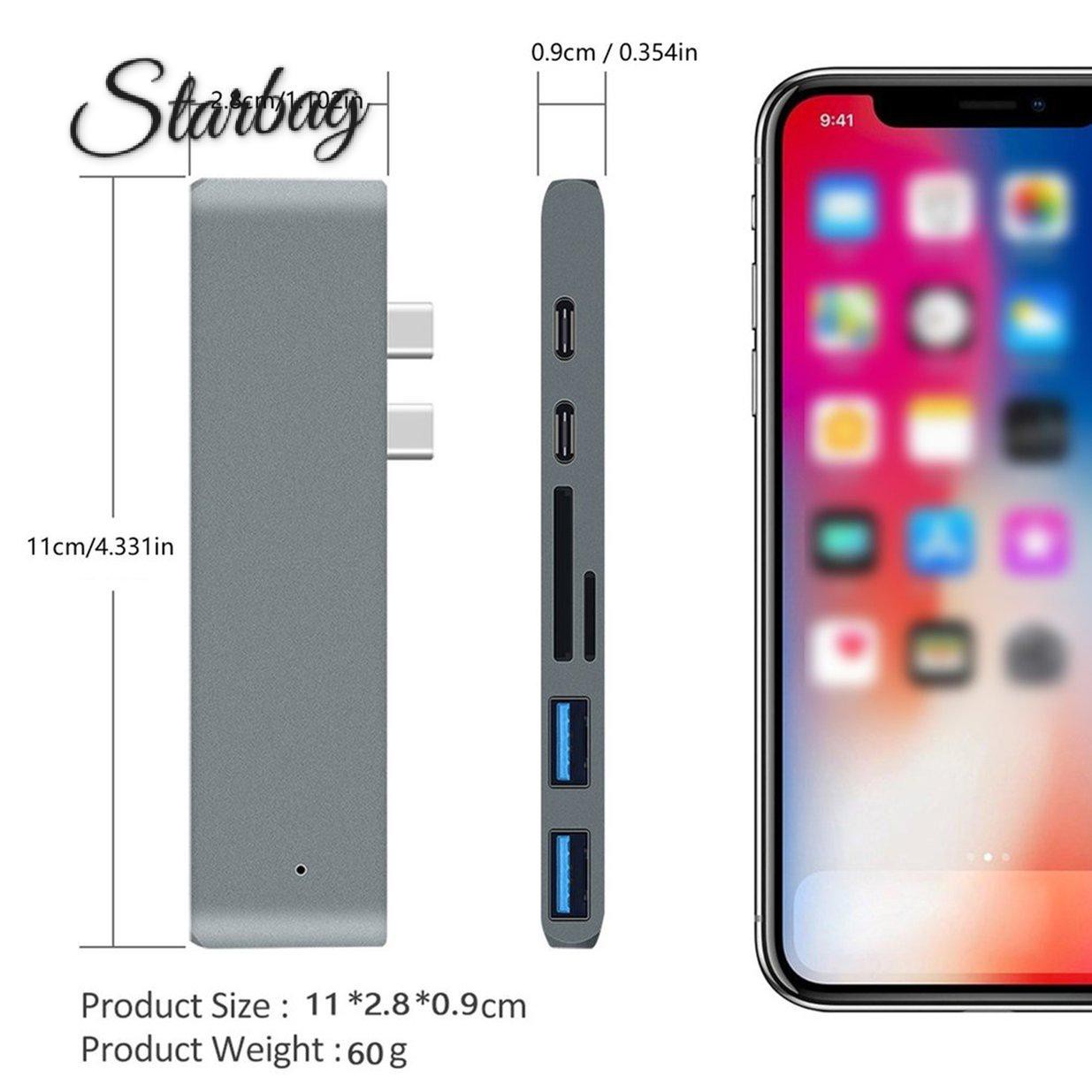 Bộ Chuyển Đổi Usb 3.1 Type-C Hub Sang Hdmi 4k Thunderbolt 3 Usb C Cho Macbook Pro / Air | BigBuy360 - bigbuy360.vn