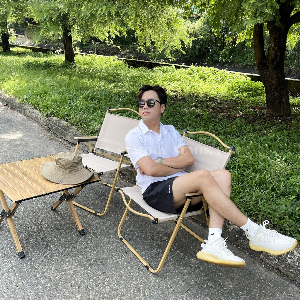 Ghế Picnic dã ngoại gấp gọn SUMIKA K39, Thiết Kế Tựa Lưng, Vải Oxford
