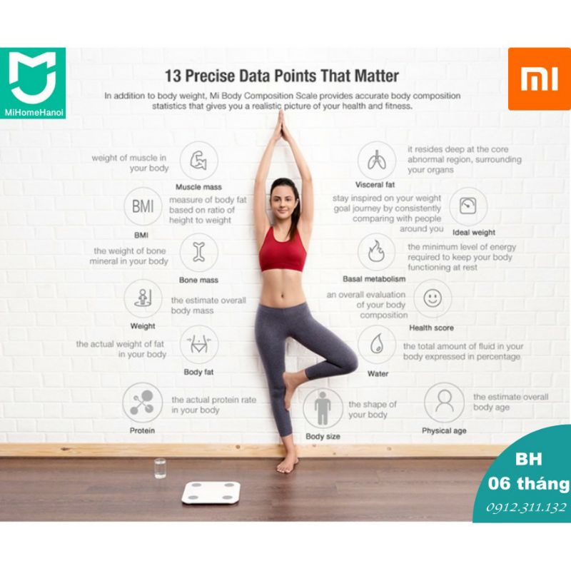 Cân sức khỏe điện tử thông minh Xiaomi Millet Body