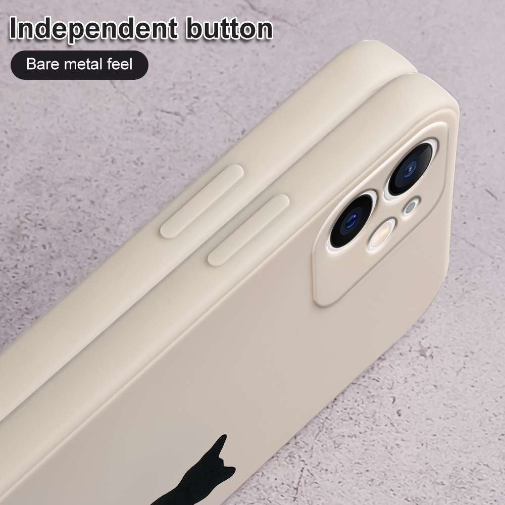 Ốp Điện Thoại Dẻo Họa Tiết Chân Mèo Đen Dễ Thương Cho Realme 6 8 7 5 Pro 8S 8i 6i 6s 5S 5i Q Q3 Pro X7 Max NARZ0 30 50i 50A