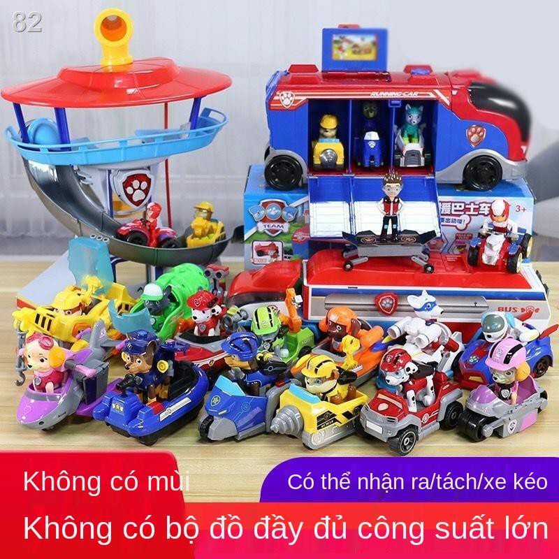 PĐội Wang Wang đội cứu hộ bộ đồ chơi con chó kéo lại đế xe tháp canh bộ đồ chơi nhận thức âm nhạc mới