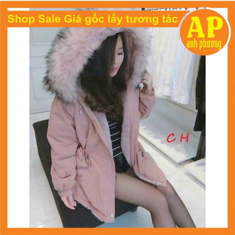 ÁO KHOÁC KAKI LÔNG Rút eo lót lông NỮ có ảnh thật sp form thụng giá rẻ nhất shopee