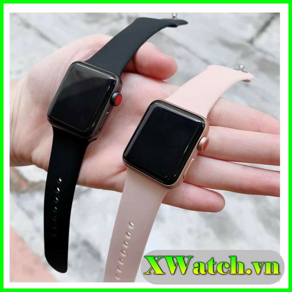 Dây Apple Watch Cao Su Chống Bẩn Siêu Đẹp, Siêu Mềm