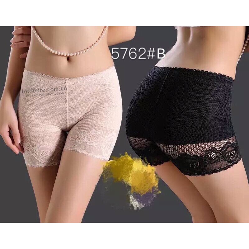 Quần mặc trong váy chất ren họa tiết hoa hồng