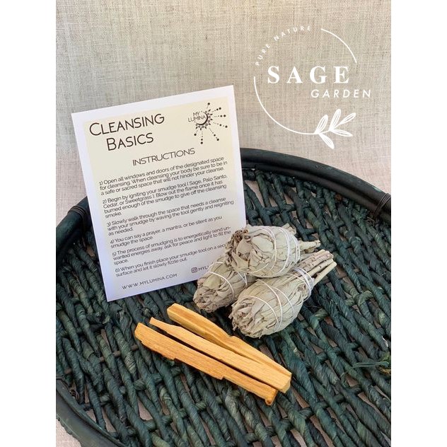 SET KHỞI ĐẦU (1 Xô Trắng 10cm và 1 Palo Peru 7-8gr) SAGE GARDEN
