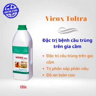 VEMEDIM Vicox Toltra - Phòng Và Diệt Cầu Trùng (Phân Sáp, Phân Nâu, Phân Máu) Gà Đá, Gà Vườn, Vịt Vicox Toltra 1 lít