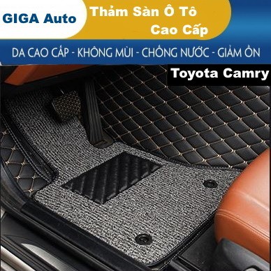 Thảm sàn 6D cho xe Toyota Camry đời 2006 - 2011, 2012 - 2022 không mùi chống nước trải kín sàn xe