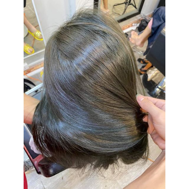 Thuốc nhuộm tóc màu nâu rêu đá Ship