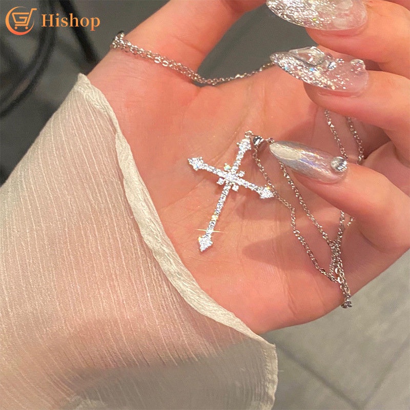 Vòng cổ Mặt Thánh Giá Đính Đá Lấp Lánh Thời Trang