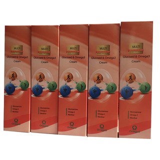 Combo 5 Dầu xoa bóp khớp Glucoaid & Omega3 Cream 165ml, dầu lạnh Hàn Quốc, dầu đỏ, dầu lạnh bôi khớp, PP Sâm Yến 3A
