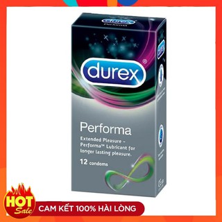 [CHE TÊN] Hộp Bao Cao Su Durex Performa - Kéo dài thời gian QH - 1 Hộp 12 Chiếc