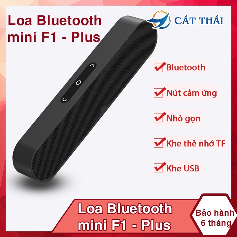 Loa bluetooth F1 Plus dành cho điện thoại, hỗ trợ khe TF gắn thẻ nhớ, cổng USB, cổng AUX 3.5mm Nhỏ gọn hiện đại