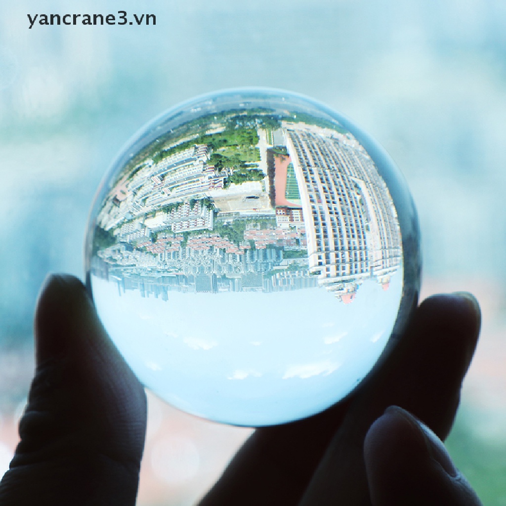 1 quả cầu pha lê trong suốt 3.vn dùng làm đạo cụ chụp ảnh