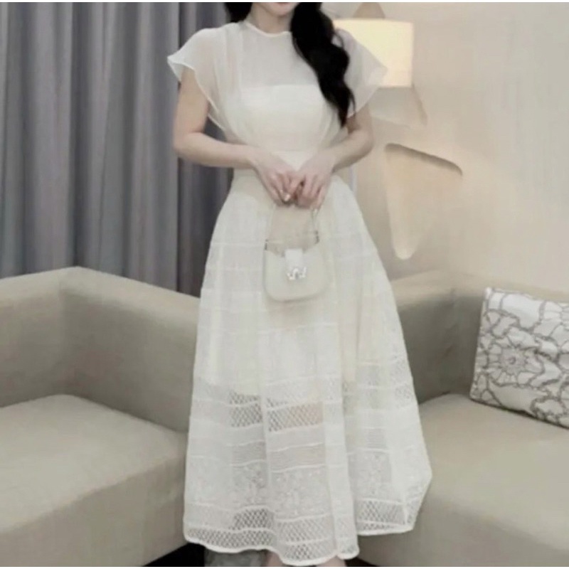 🧡 VÁY TAY DƠI PHỐI REN CỤC NGỌC 🌟