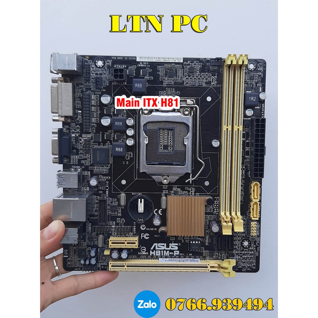 Main Mini ITX H61,H81, H110  Hàng chính hãng có kèm  chắn đầy đủ bảo hàng 1 tháng