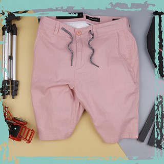 quần short đũi linen nam màu hồng giảm giá