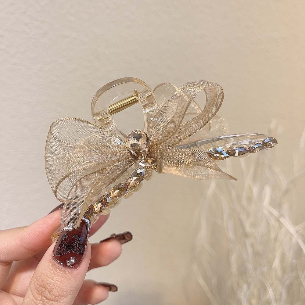 Kẹp Tóc Lưới Hình Nơ Nhiều Màu Thanh Lịch Phong Cách Hàn Quốc Cho Nữ