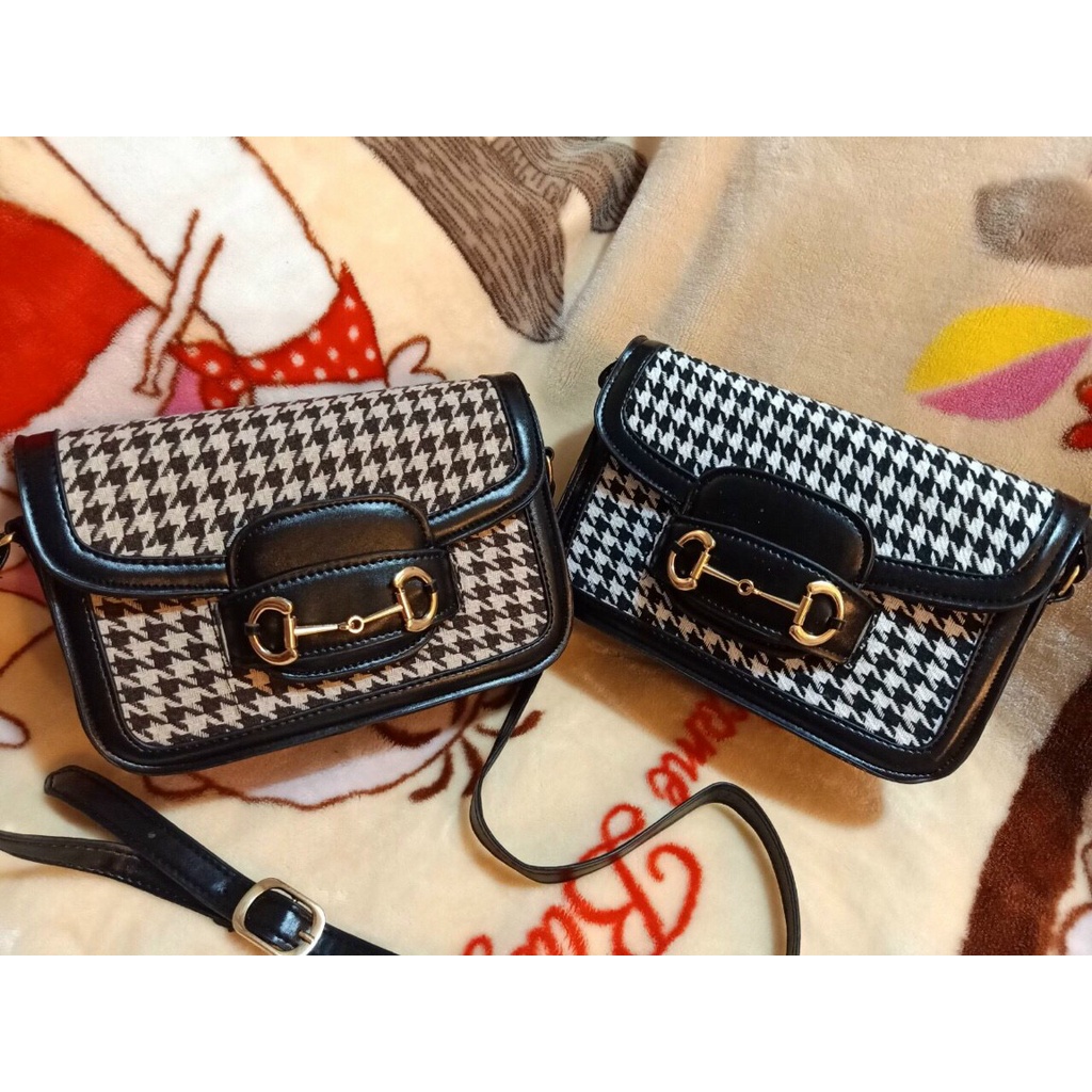 Túi đeo chéo nữ họa tiết kẻ ziczac giá rẻ thời trang đi chơi TX062