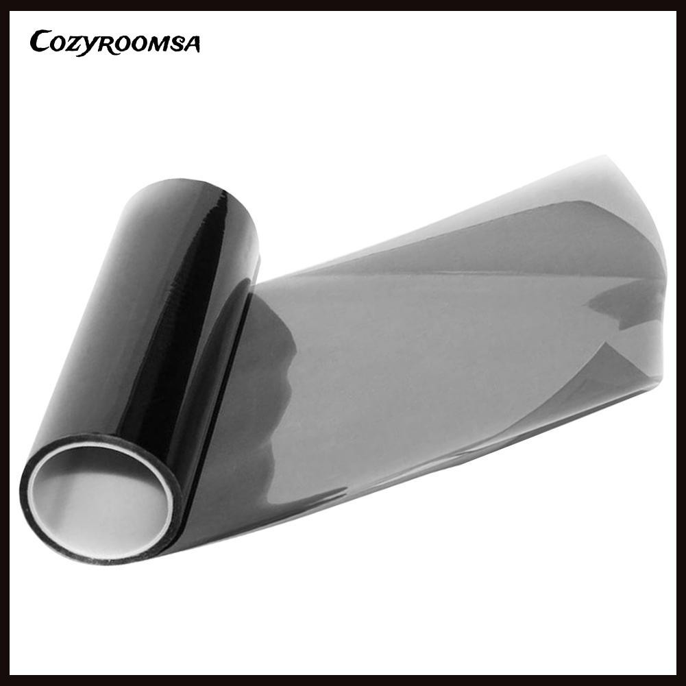 Lớp màng dán trang trí đèn xe hơi màu đen khói bằng vinyl 30x150cm phong cách thời trang
