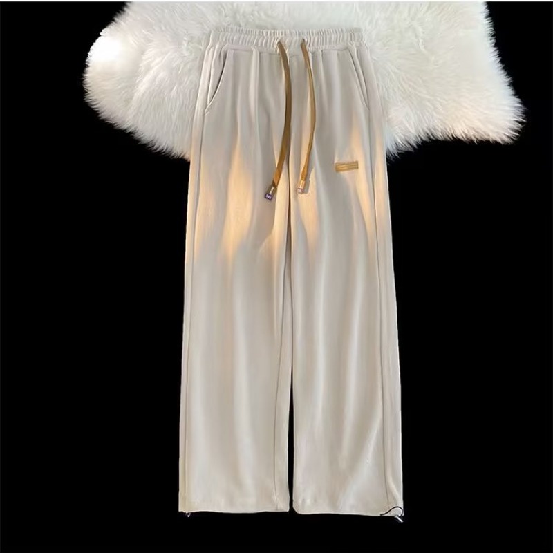 Quần Thể Thao Ống Rộng Phối Dây Rút Thời Trang Hàn Quốc 2022 Dành Cho Nam