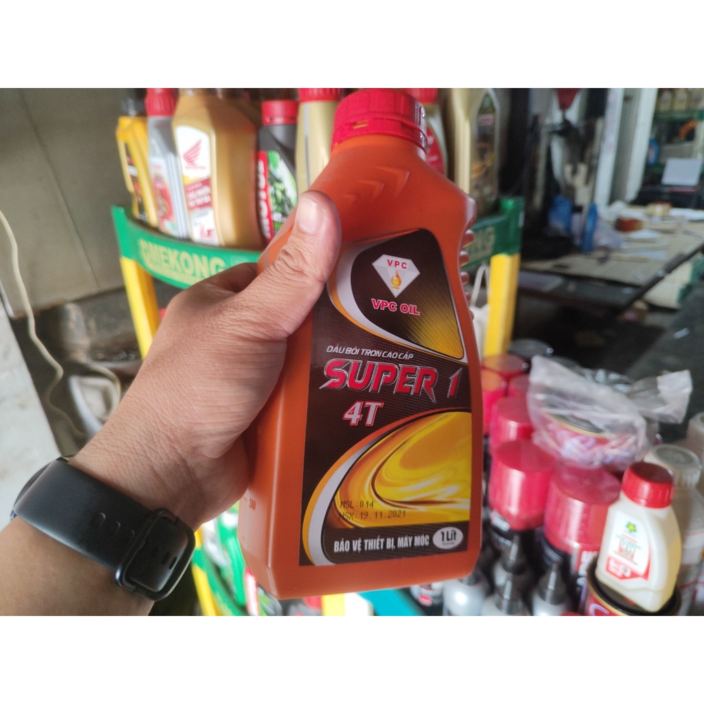 Dầu nhớt giá rẻ SUPER 1 , 1000ml cho xe côn tay, xe số