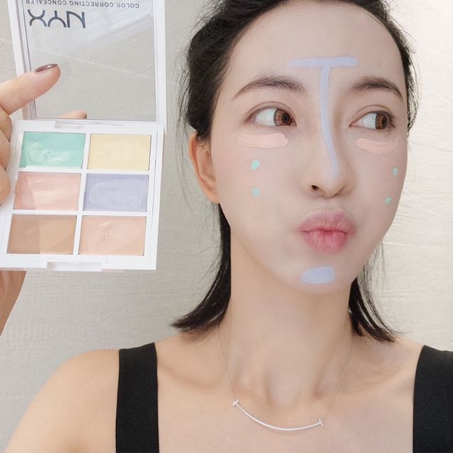 Bảng Kem Che Khuyết Điểm NYX 6 Màu Giúp Che Khuyết Điểm Hiệu Quả