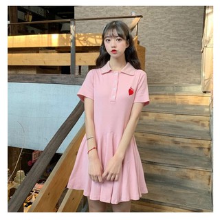 [ORDER] Váy polo ngắn tay màu hồng nữ tính (có ảnh review)