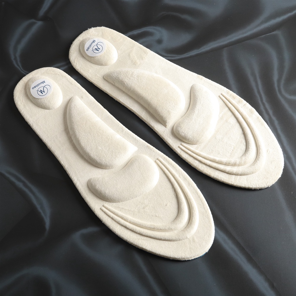 Cặp lót giày 4D MEMORY FOAM vòm nhung MOATTEO êm chân LOT25