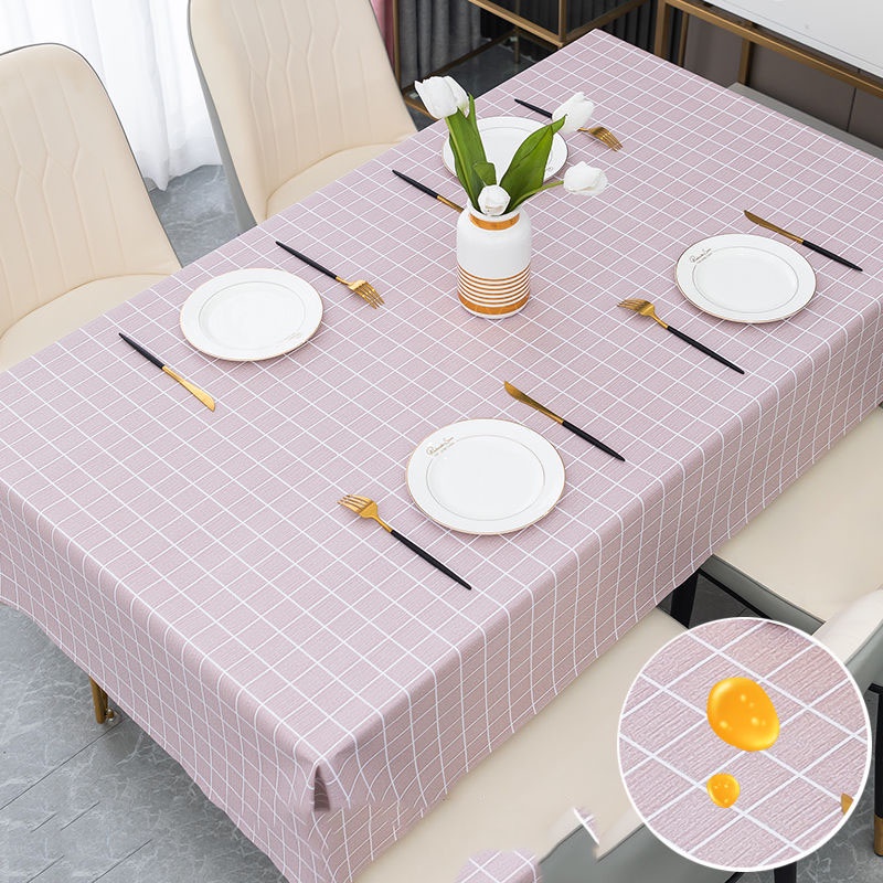 Khăn Trải Bàn Dùng Một Lần Bằng Nhựa Pvc Chống Thấm Nước / Dầu / Bỏng Cao Cấp Tiện Lợi Dễ Sử Dụng