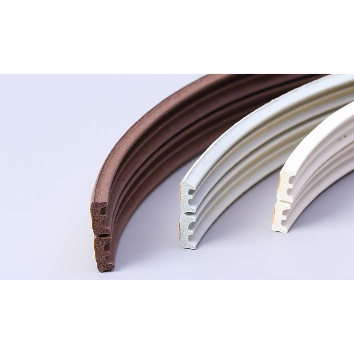 5 mét gioăng cao su E 9x4mm dán Ron cao su EPDM dán khung cửa ⭐ Gioăng cách âm chống ồn, chống bụi gắn cửa đi cửa sổ