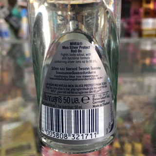 Lăn khử mùi Nivea Men Silver Protect chai 50ml