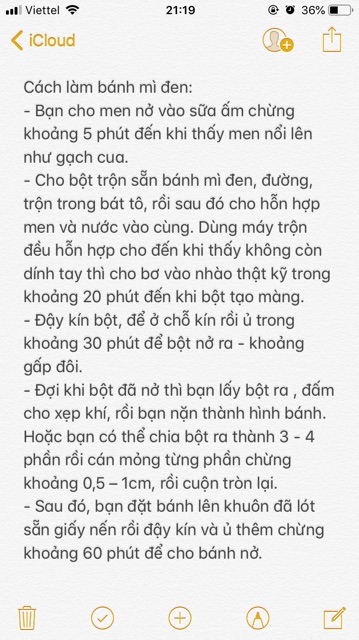 Bột trộn sẵn bánh mỳ đen gói 0.5kg kèm công thức
