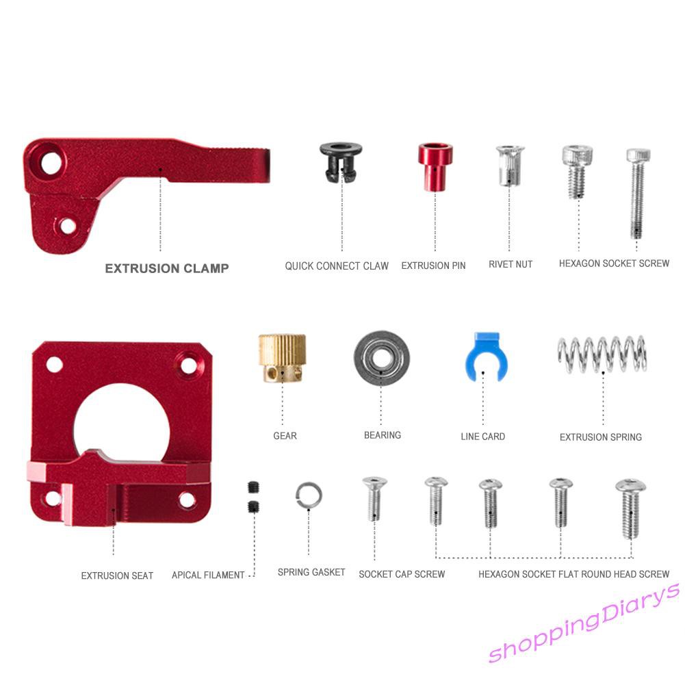 ✤Sh✤3D Printer Parts Aluminum Block Extruder 1.75mm Filament for Ender-3 CR-10