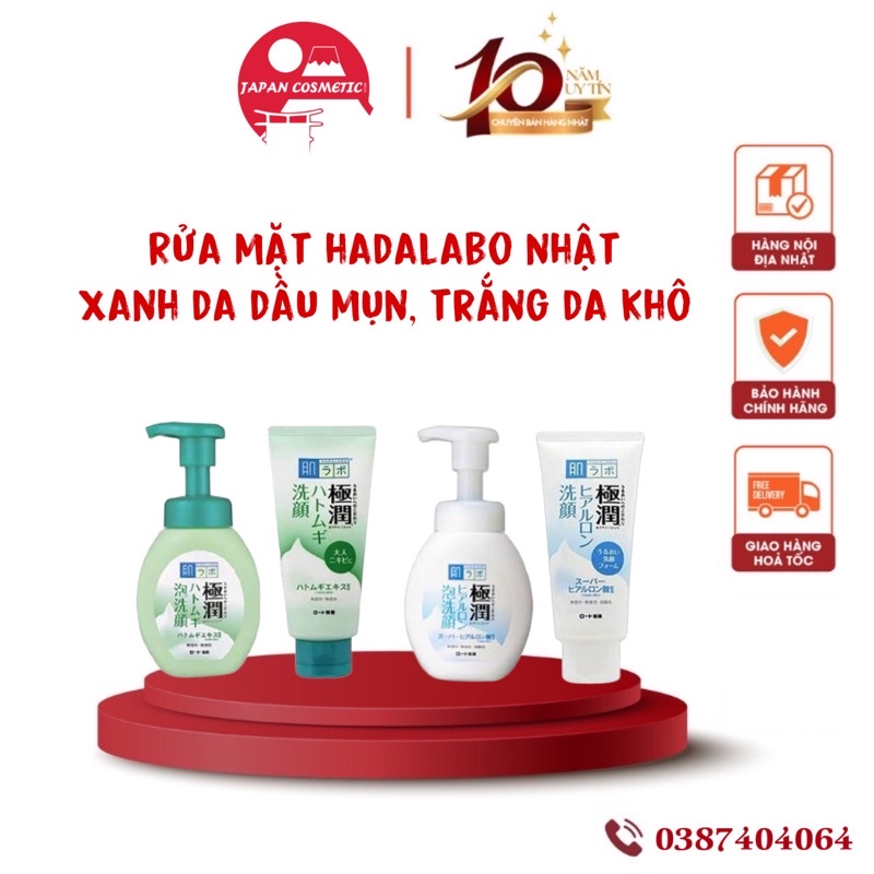 Sữa rửa mặt tạo bọt Hada labo