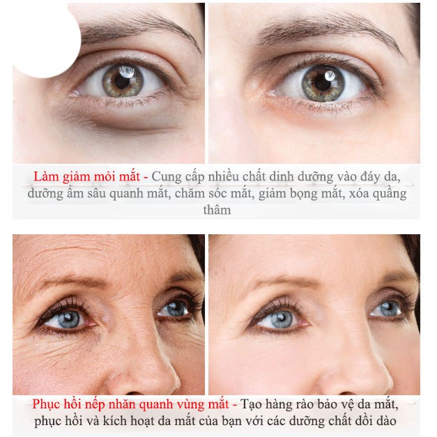 VIBRANT GLAMOUR Kem Mắt Làm Mờ Quầng Thâm Quầng Mắt, Nếp Nhăn Mắt, Bổ Sung Dưỡng Chất Cho Mắt Và Da Quanh Mắt Sr2u