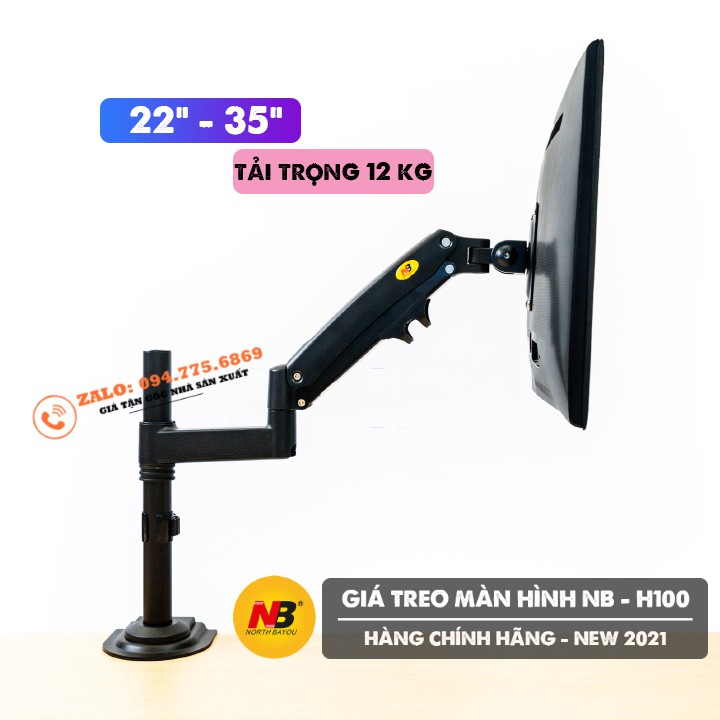 Giá Treo Màn Hình NB H100 22 - 35 Inch - Tay Treo Đỡ Màn Hình Máy Tính NorthBayou