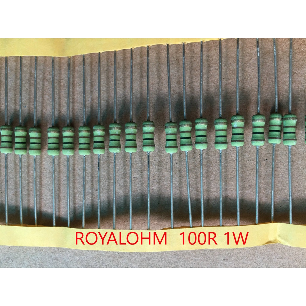 ĐIỆN TRỞ ROYALOHM 100R 1W ( GIÁ CHO 1 CON )
