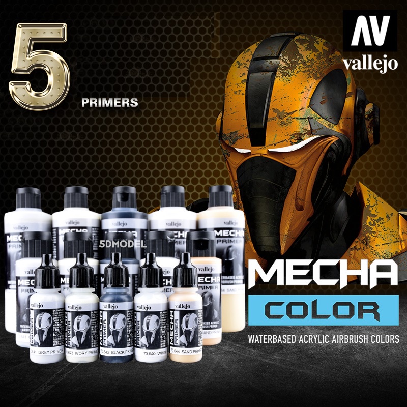 Sơn lót gốc nước Mecha Primer Series 17ml 60ml 200ml Vallejo - Sơn Mô Hình