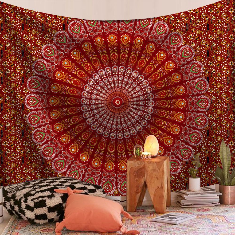Thảm Treo Tường Họa Tiết Mandala Phong Cách Bohemian