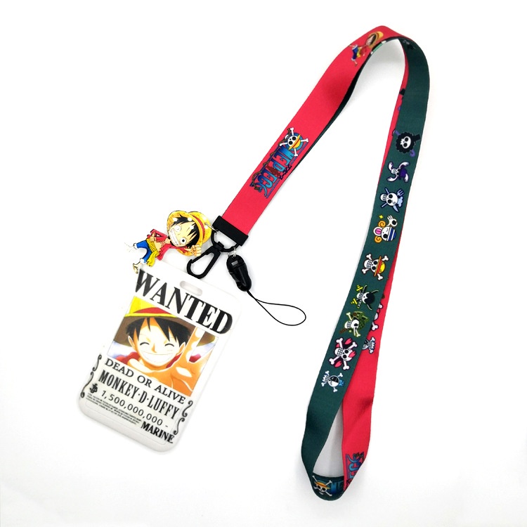 Dây Đeo Thẻ ID/Điện Thoại Dài Họa Tiết Hoạt Hình One Piece