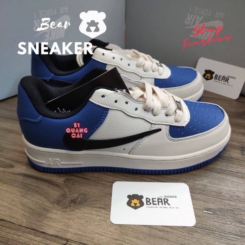 [Bear.sneaker] Giày AF1 Tra vis Fragment hàng SC [Da xịn - new arrival]