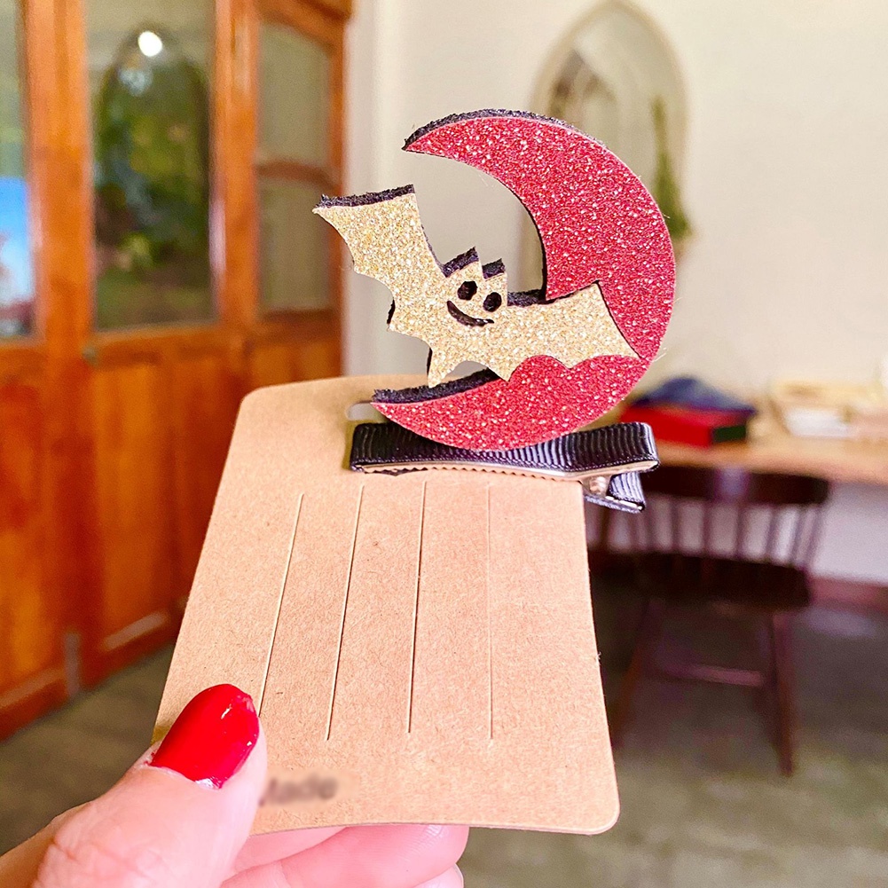 Phụ Kiện Kẹp Tóc Phong Cách Halloween Đáng Yêu Cho Bé Gái